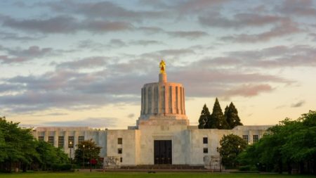 The Oregon State Capitol building